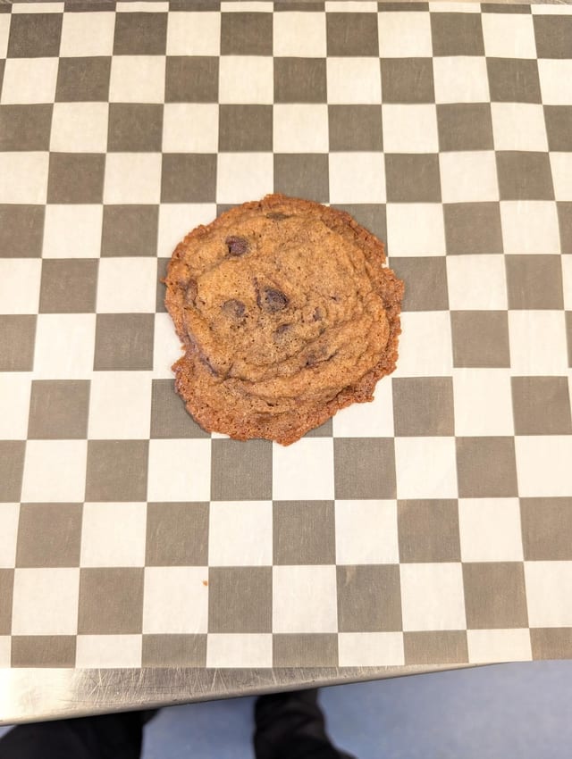 Triple Chocolate Chip Cookie.