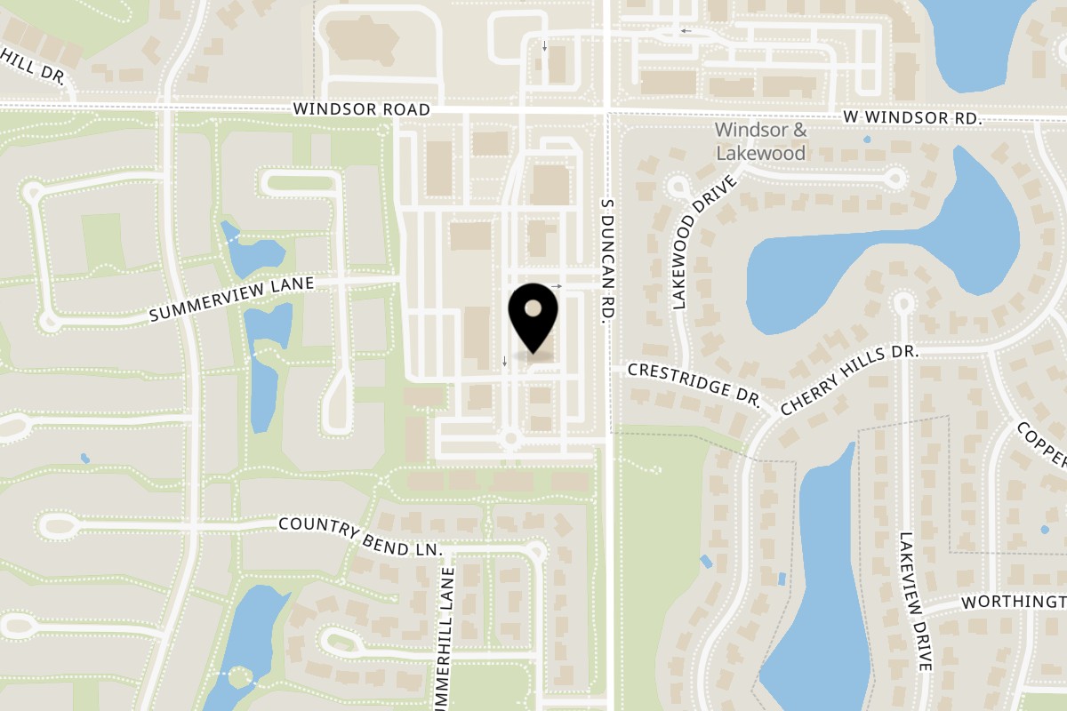 Map showing the location of Spitfire Chicken on 2510 Village Green Pl in Champaign